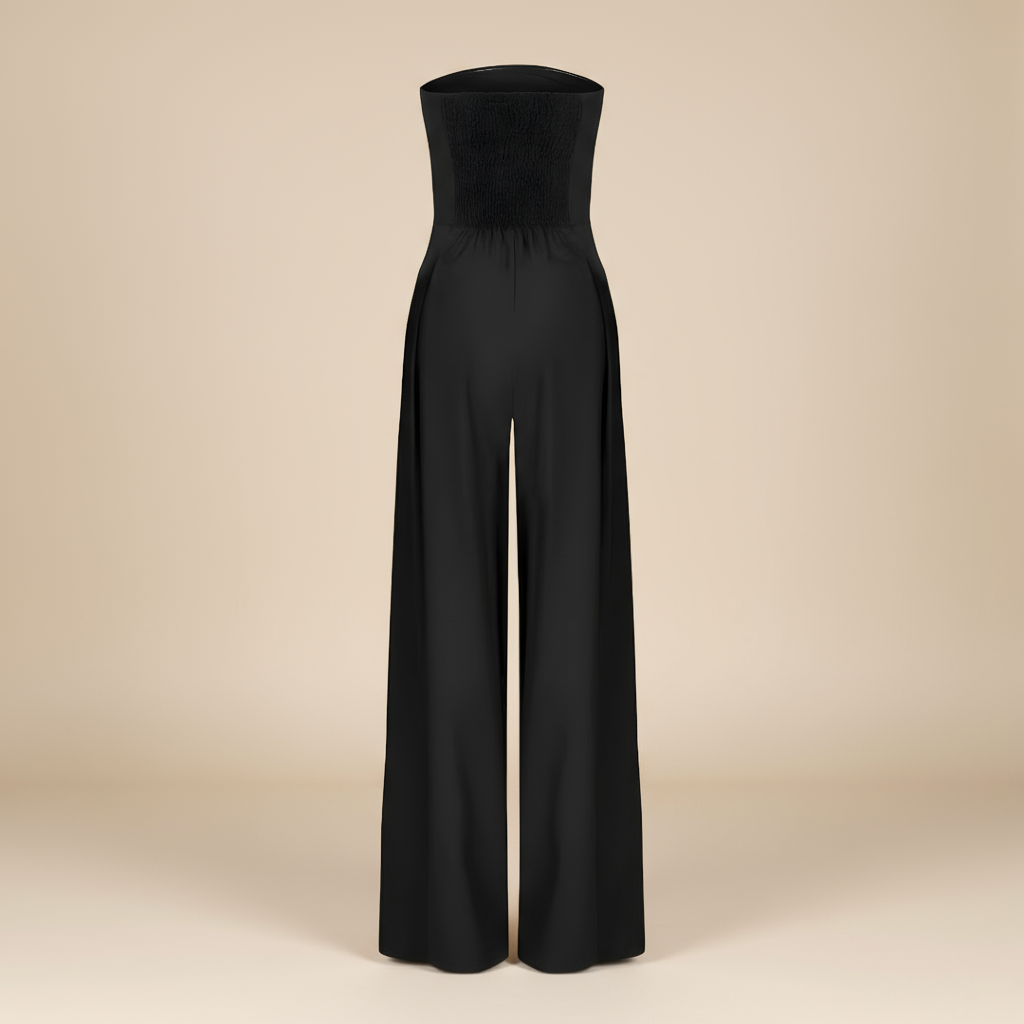 Women’s Casual Strapless Wide-Leg Jumpsuit | One-Piece