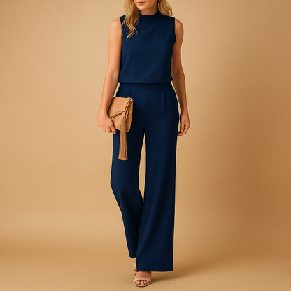Women’s Sleeveless Wide Leg Jumpsuit | Smart Casual