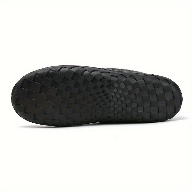 Warm Men's Loafers Crafted from Synthetic Wool