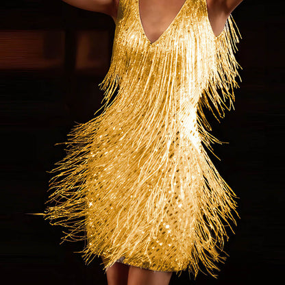 Ladies Evening Sequin Dress | Mini