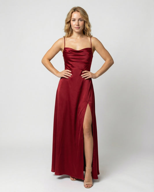 Women's Evening Dress with High Slit | Maxi