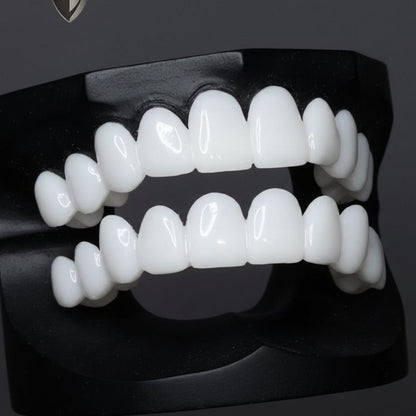 Dental Prosthesis with White Dental Lenses