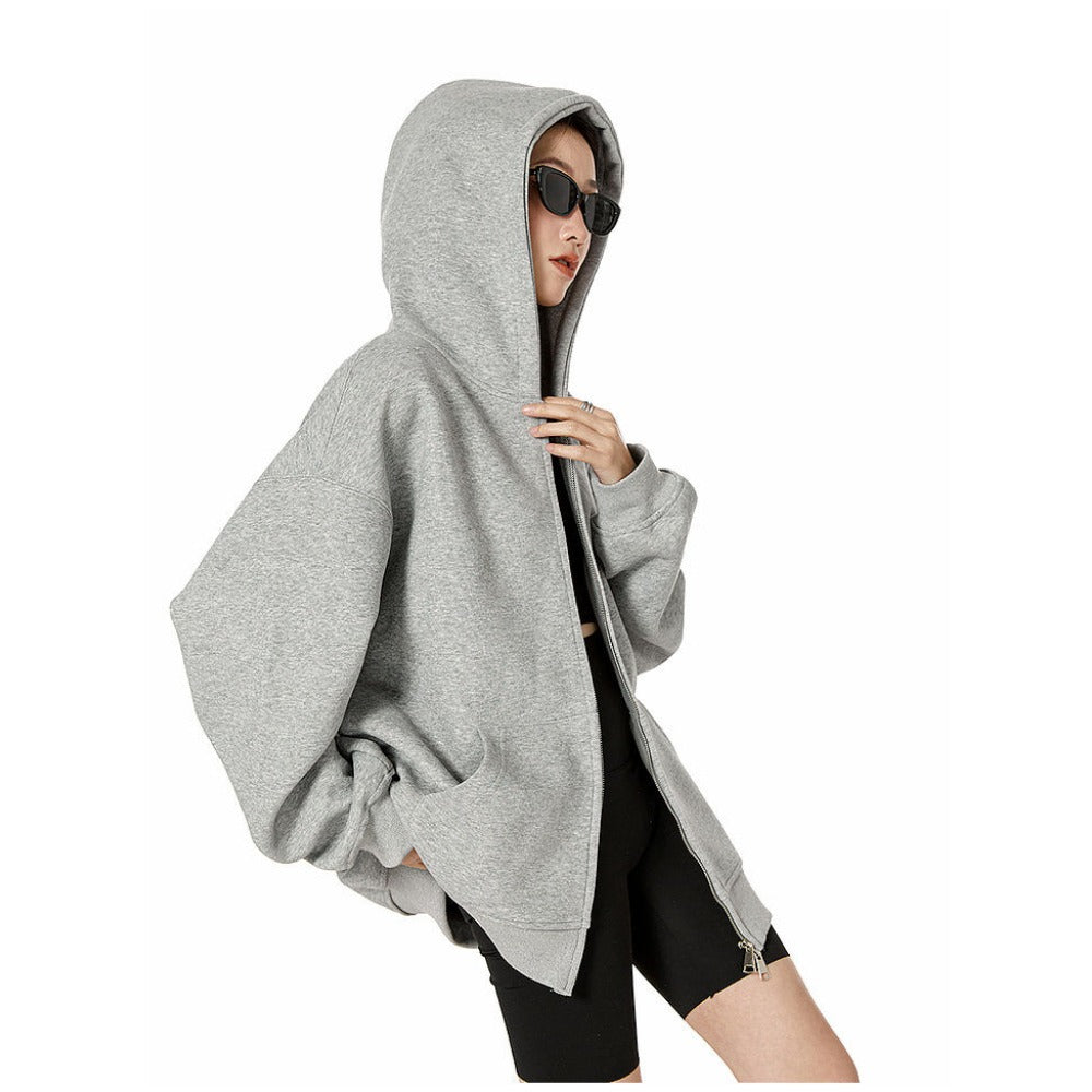Oversized Zip Up Hoodie for Women - Dalila