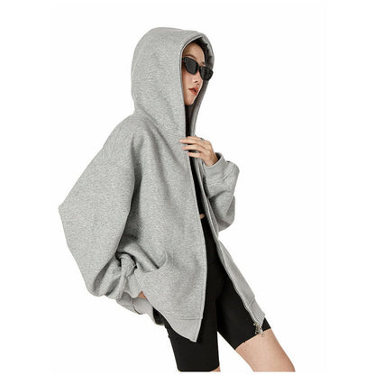 Oversized Zip Up Hoodie for Women - Dalila