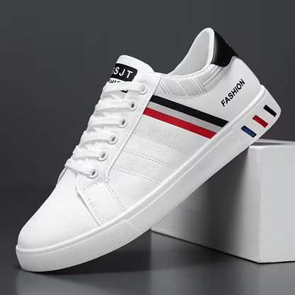 Men's Low-Top White Sneakers | Lace-Up