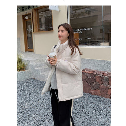 Omkeerbare gewatteerde jas met twee kanten voor dames - Milena