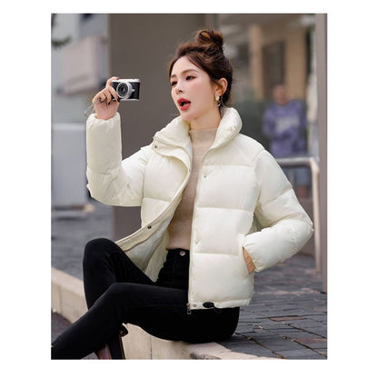 Puffer Jacket with High Collar for Women - Pina