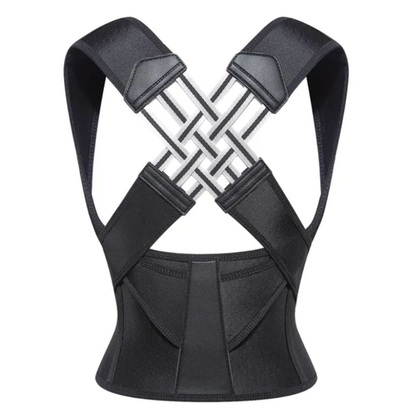 Posture Correction Belt | Instant Back & Shoulder Support | Black