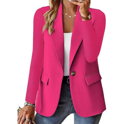 Women's Business Casual Single-Button Blazer | Long Sleeve
