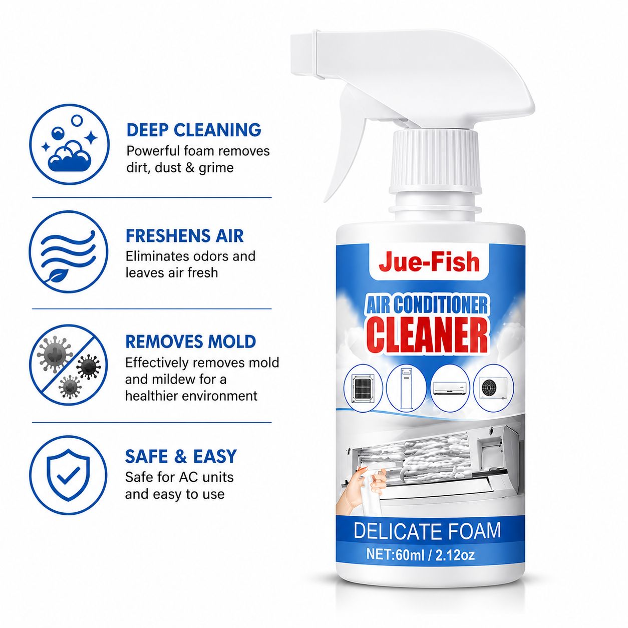 Foam Spray for Air Conditioner Cleaning