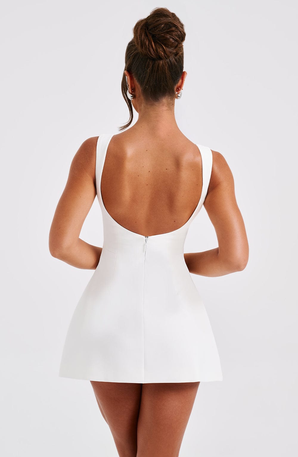 Women's Boat Neck Wedding Guest Dress | Mini