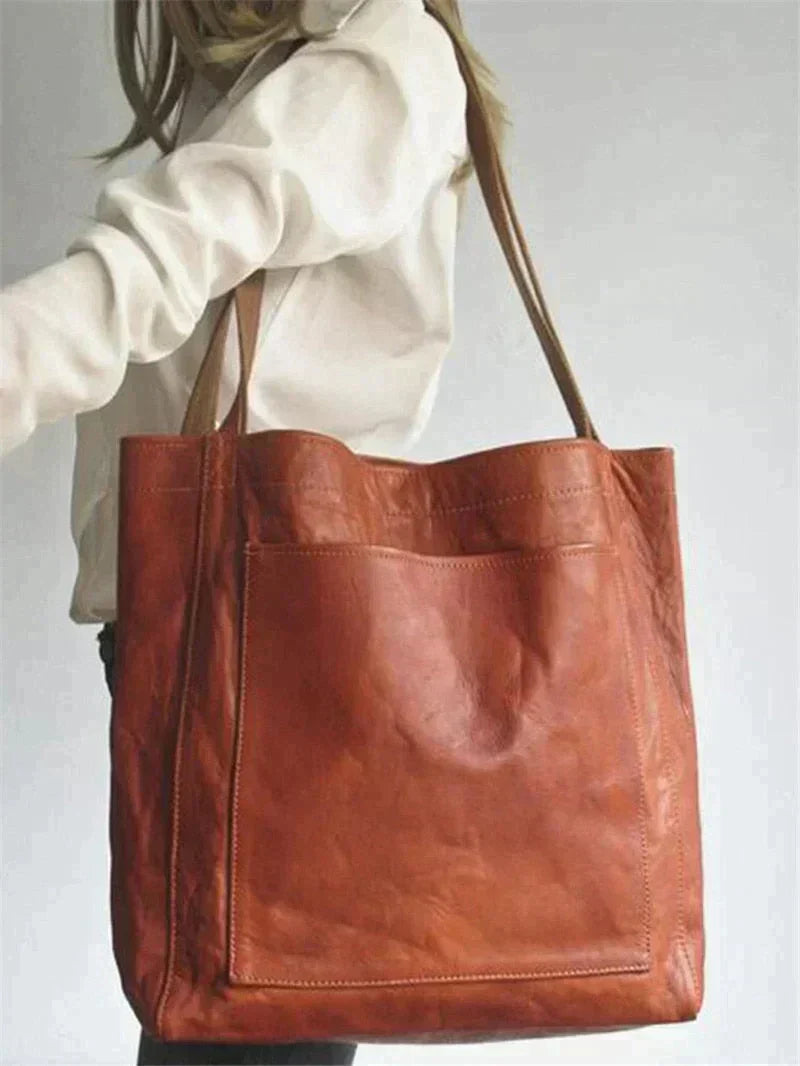 Ladies Shopper Shoulder Bag | with Outer Pocket