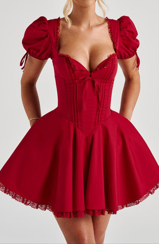 Robe mini Vallea - Rouge
