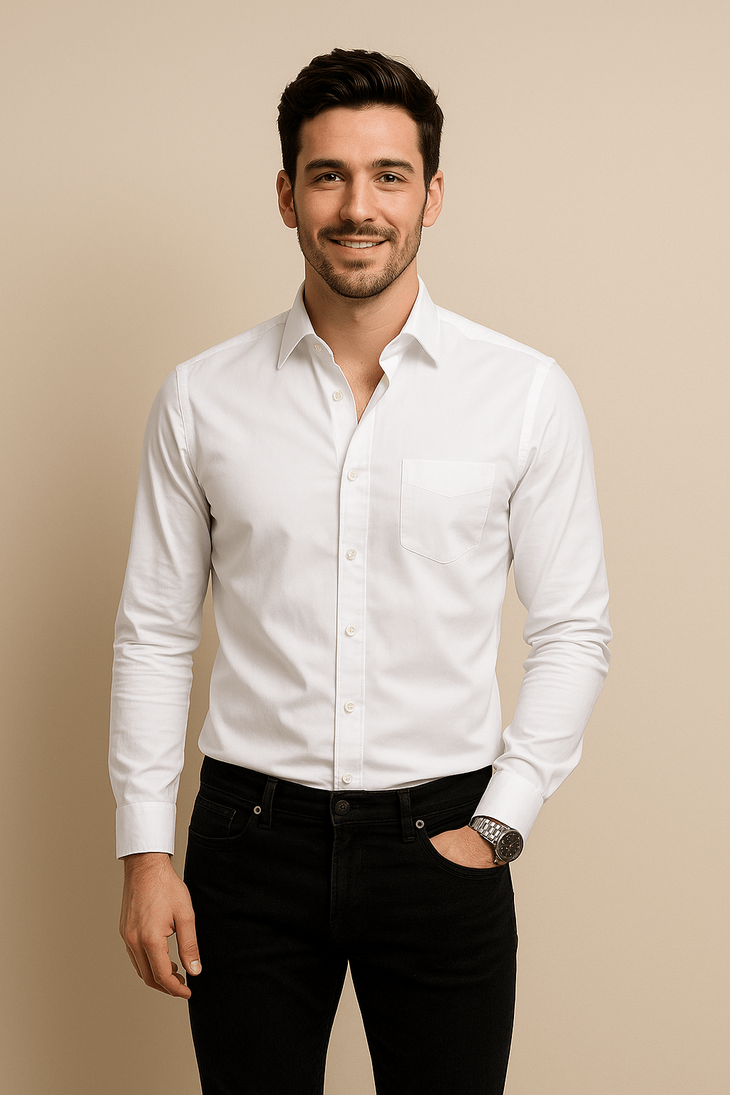 Men's Breathable Stretch Shirt | Long-Sleeve