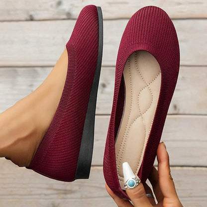 Women's Round Toe Flat Shoes | Slip-On