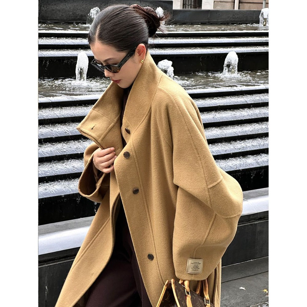 Lange oversized trenchcoat voor dames - Delfina
