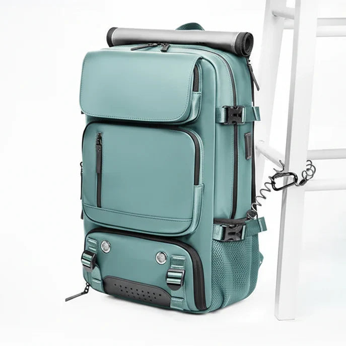 Large Waterproof Travel Backpack with USB Port