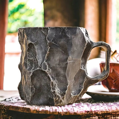 Handcrafted Mineral Crystal Coffee Mugs | Insulating & Microwave Safe | 350–450 ml