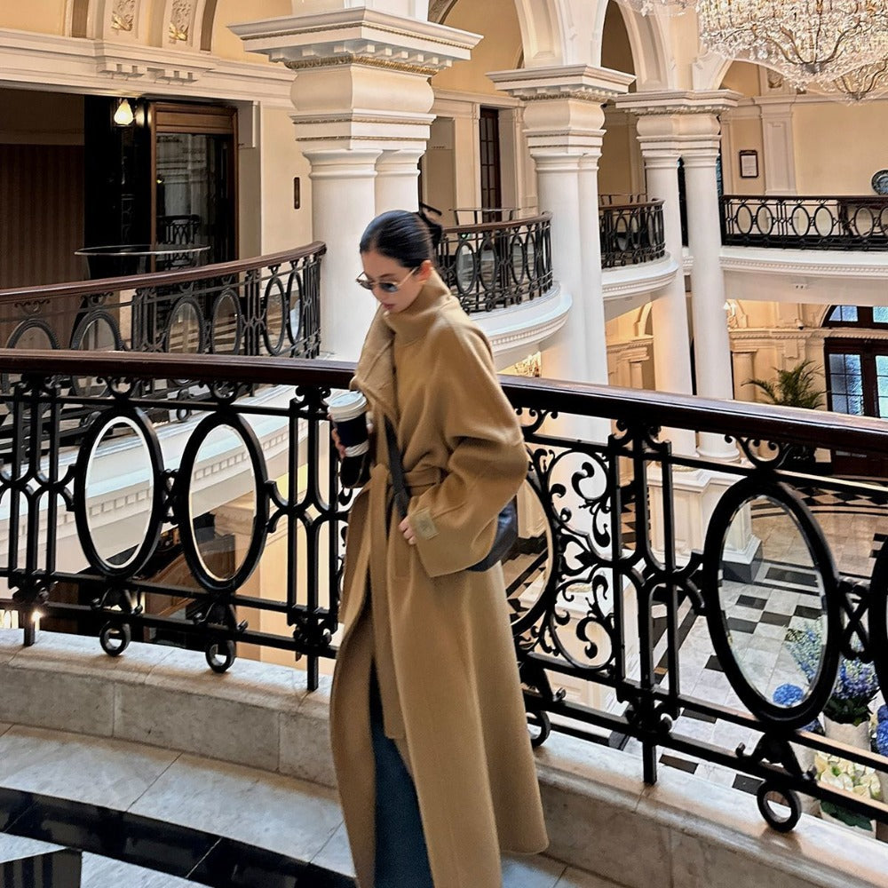 Lange oversized trenchcoat voor dames - Delfina