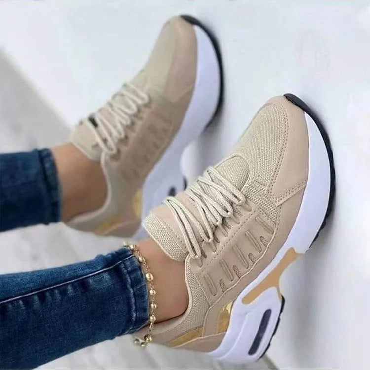 Women's Platform Running Sneakers | Lace Closure