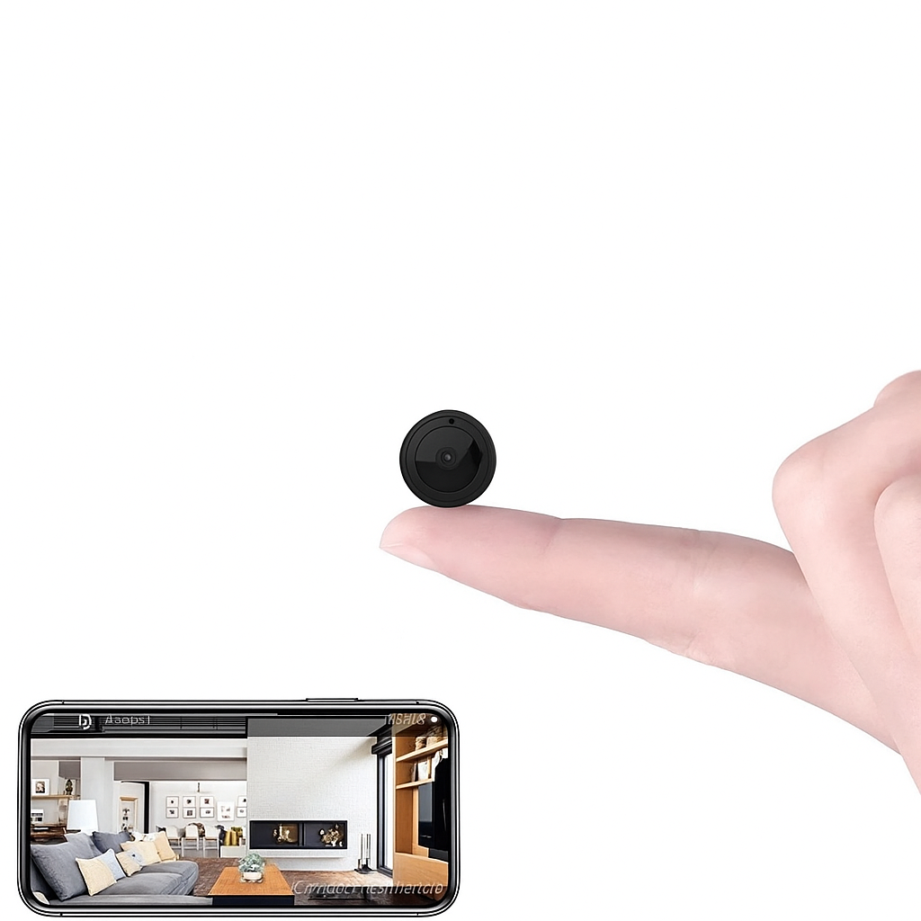Compact Wi-Fi Security Camera with Night Vision