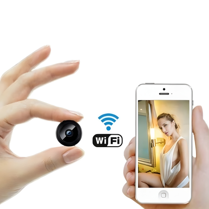 Compact Wi-Fi Security Camera with Night Vision