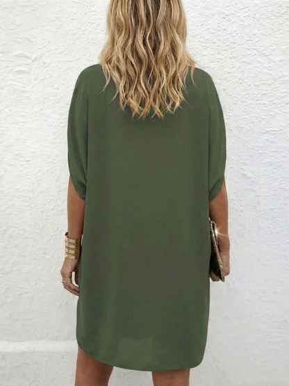 Women's V-Neck Party Shift Dress | Mini