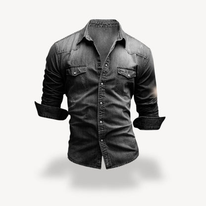 Men's Denim Shirt | Retro