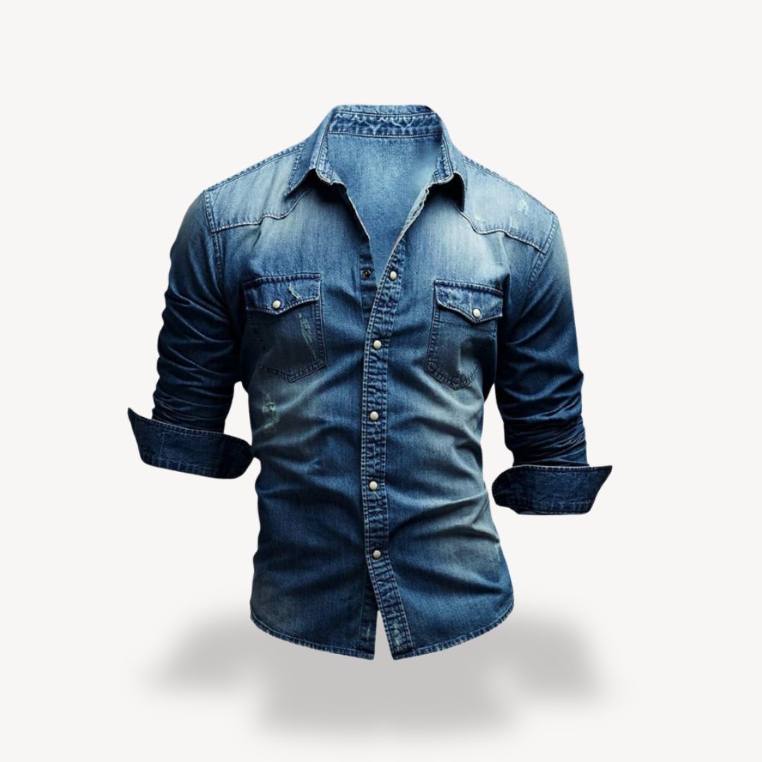Men's Denim Shirt | Retro