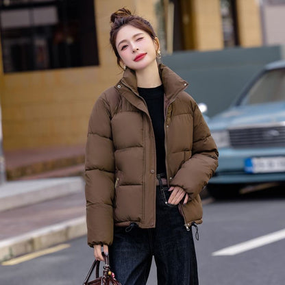 Puffer Jacket with High Collar for Women - Pina