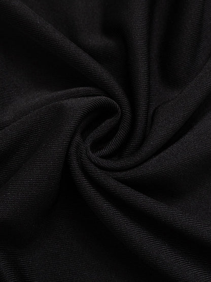 Black Sexy Lace Bandeau Slim Mini Dress