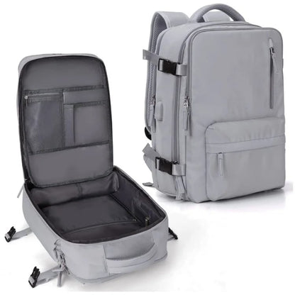 Women's 35L Travel Backpack | Waterproof with USB Port | Anti-Theft Design & Shoe Compartment | Ideal for Hiking, Daily Use & Travel
