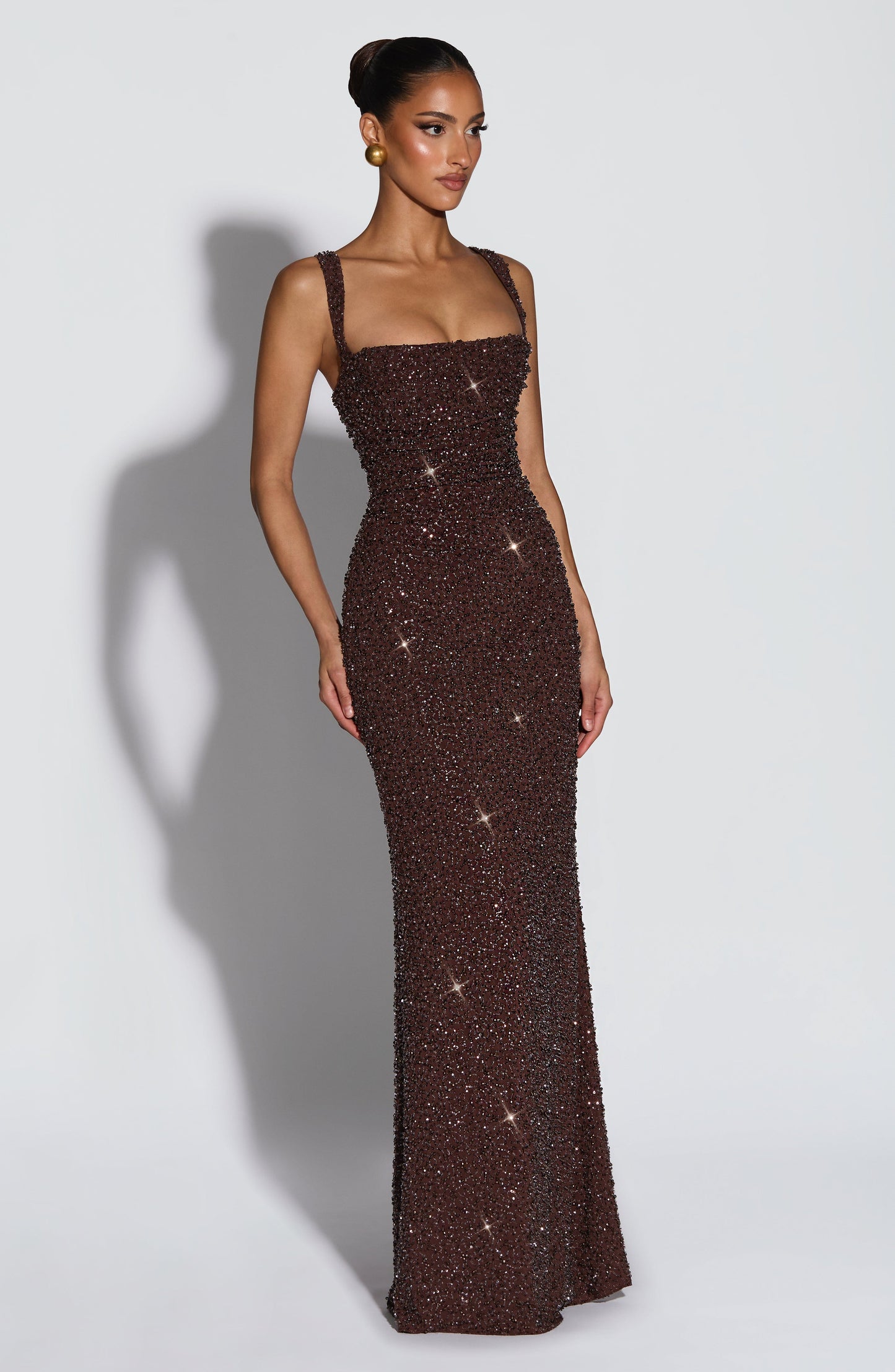 Women's Corset Maxi Prom Dress | Square Neckline