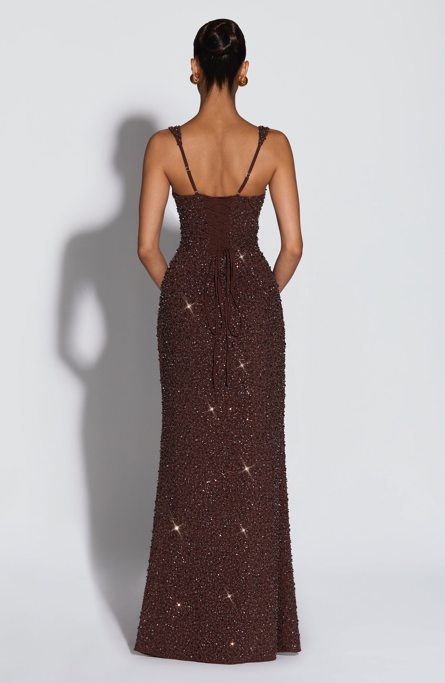 Women's Corset Maxi Prom Dress | Square Neckline