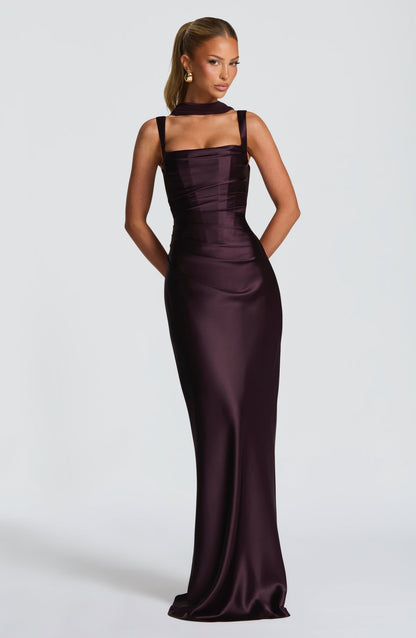 Women's Evening Maxi Dress | Square Neck