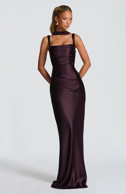 Women's Evening Maxi Dress | Square Neck
