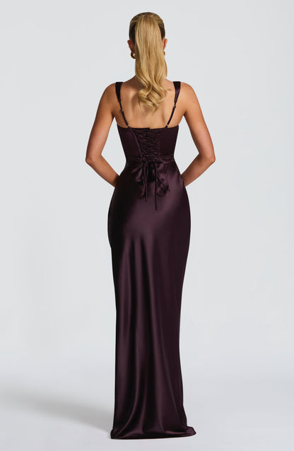 Women's Evening Maxi Dress | Square Neck