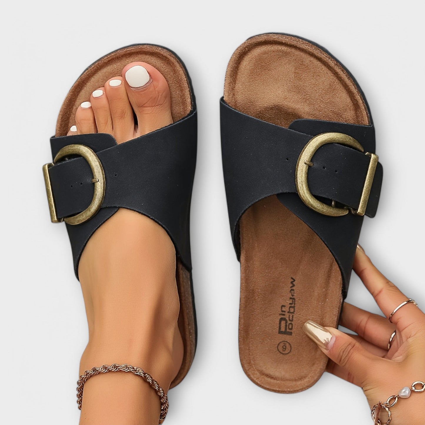 Women's Casual Flat Slide Sandals | Slip-On