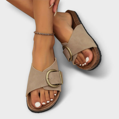 Women's Casual Flat Slide Sandals | Slip-On