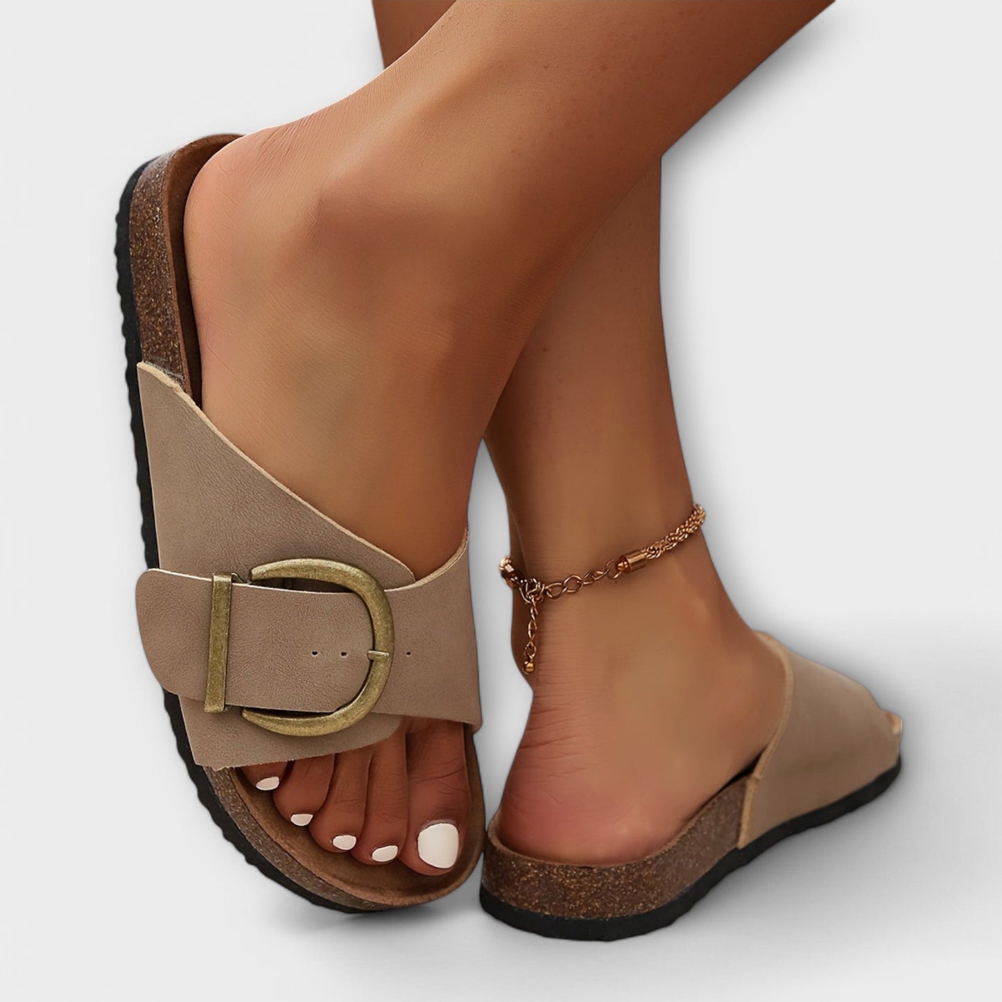 Women's Casual Flat Slide Sandals | Slip-On