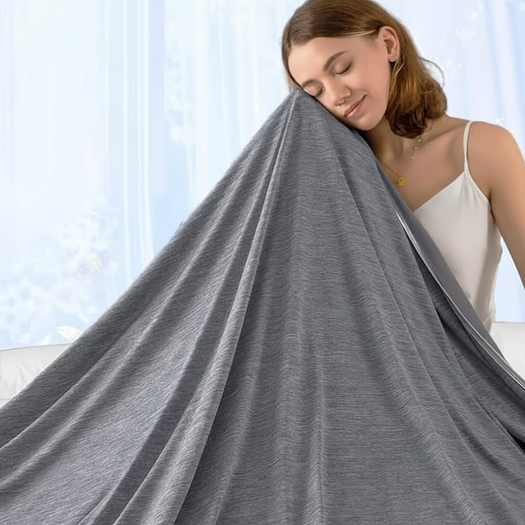 Lightweight Breathable Cooling Blanket for Summer Sleep