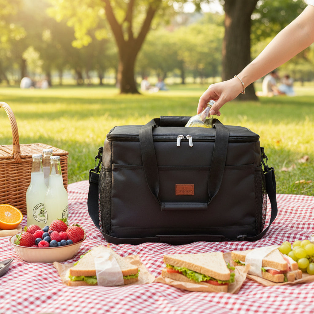 Insulated Zippered Cooler Bag for Cooling