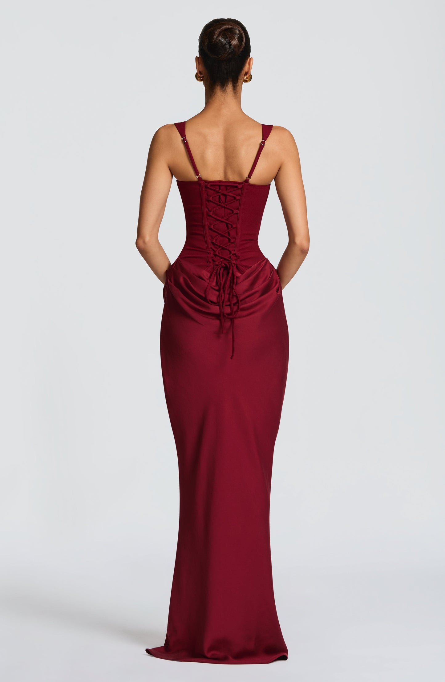 Women's Formal Evening Maxi Dress | with Square Neckline