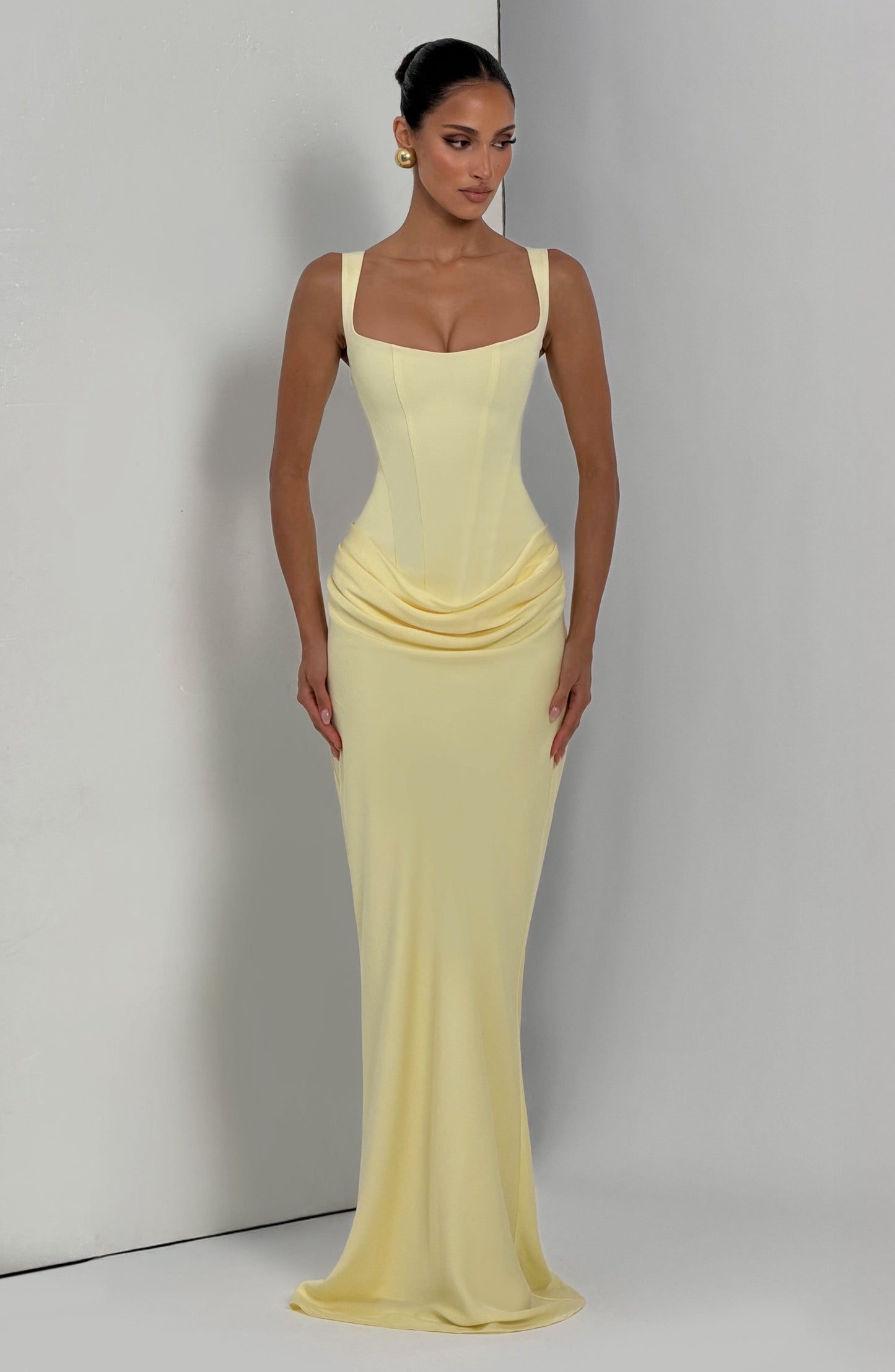 Women's Formal Evening Maxi Dress | Square Neck