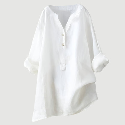 Women's Loose Fit Tunic Blouse | V-Neck