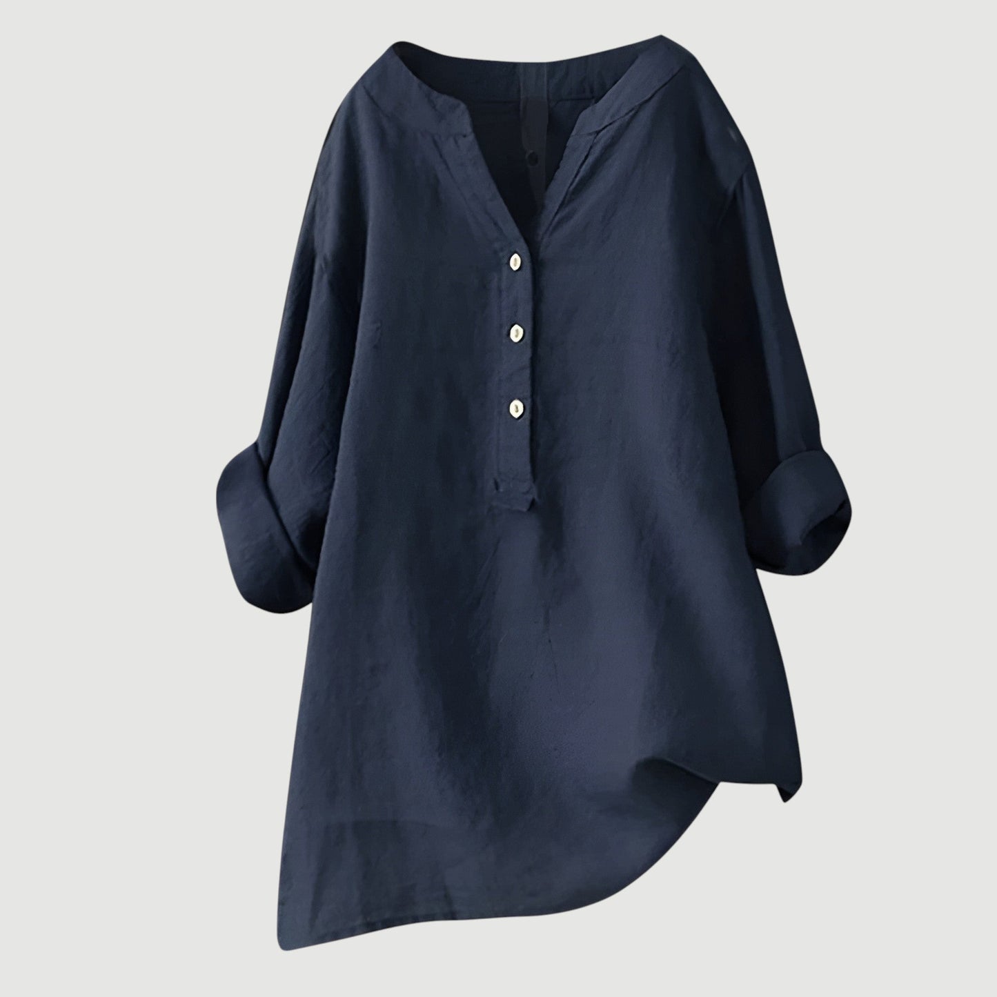 Women's Loose Fit Tunic Blouse | V-Neck