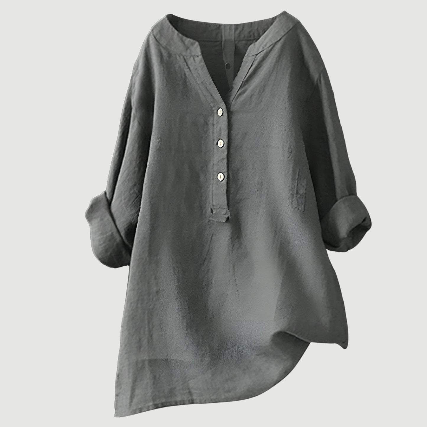 Women's Loose Fit Tunic Blouse | V-Neck
