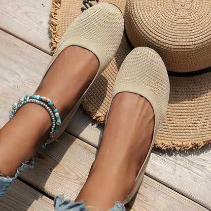 Women's Round Toe Flat Shoes | Slip-On