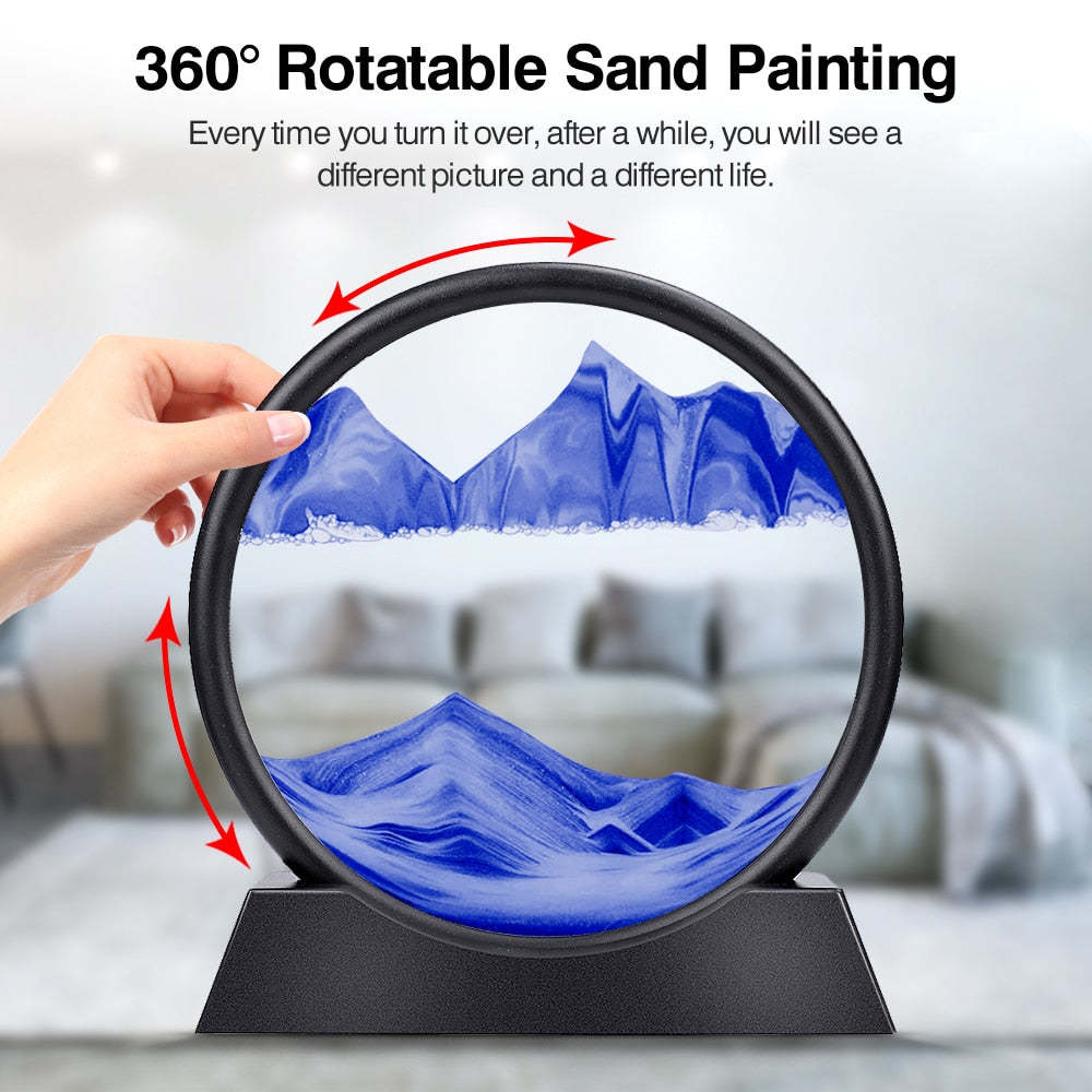 Perfect Gift - 3D Sand Timer with Deep Sea Sand Scene