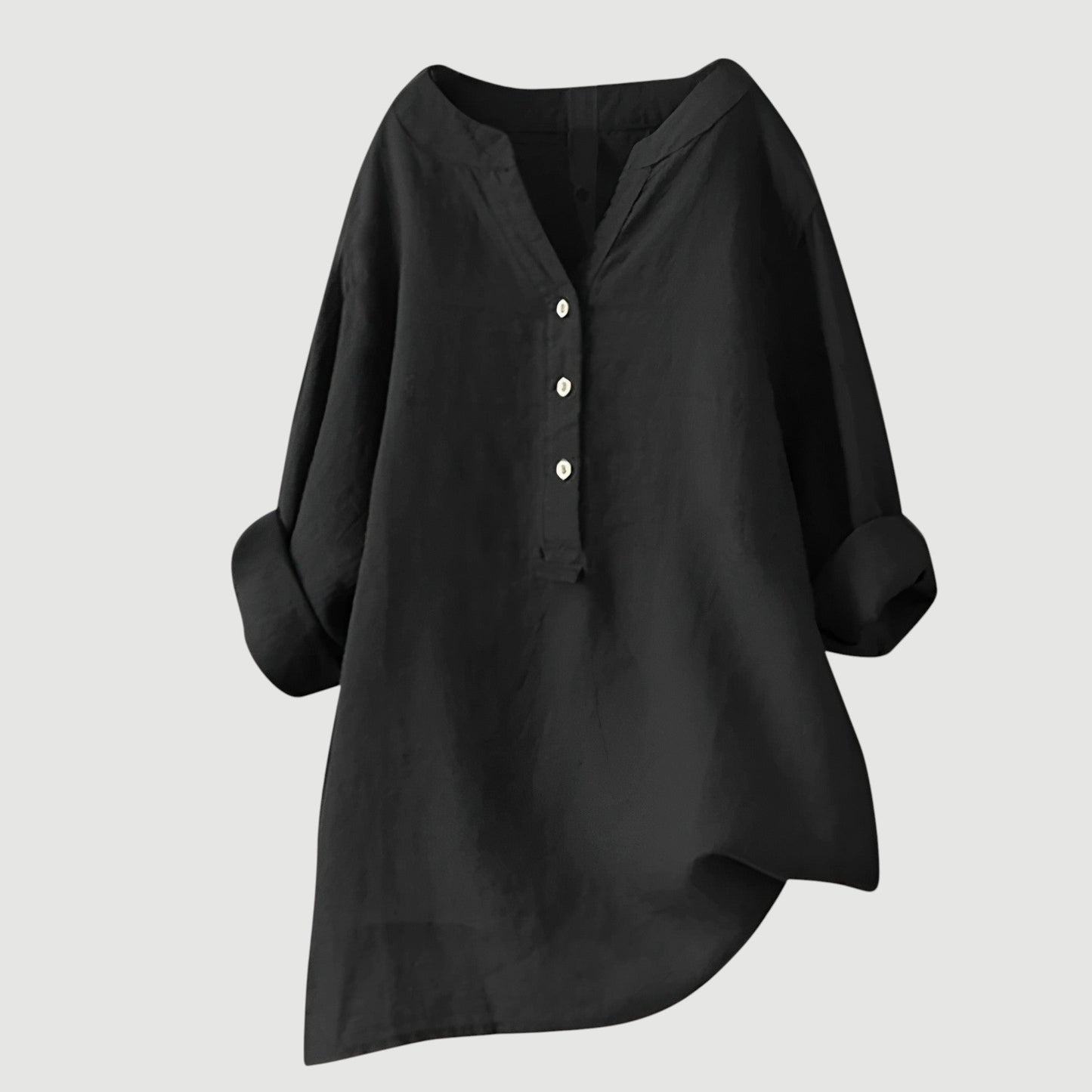 Women's Loose Fit Tunic Blouse | V-Neck